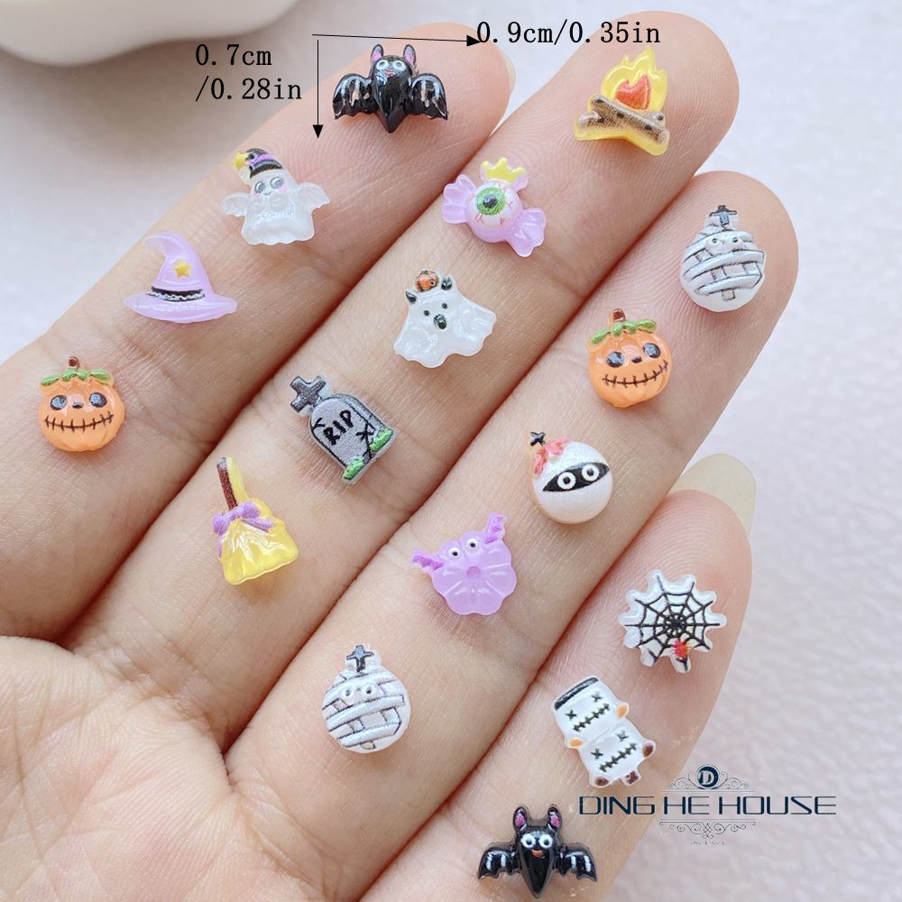 Art Craft Hat - 30/50/100 pièces Mini Halloween Nail Art