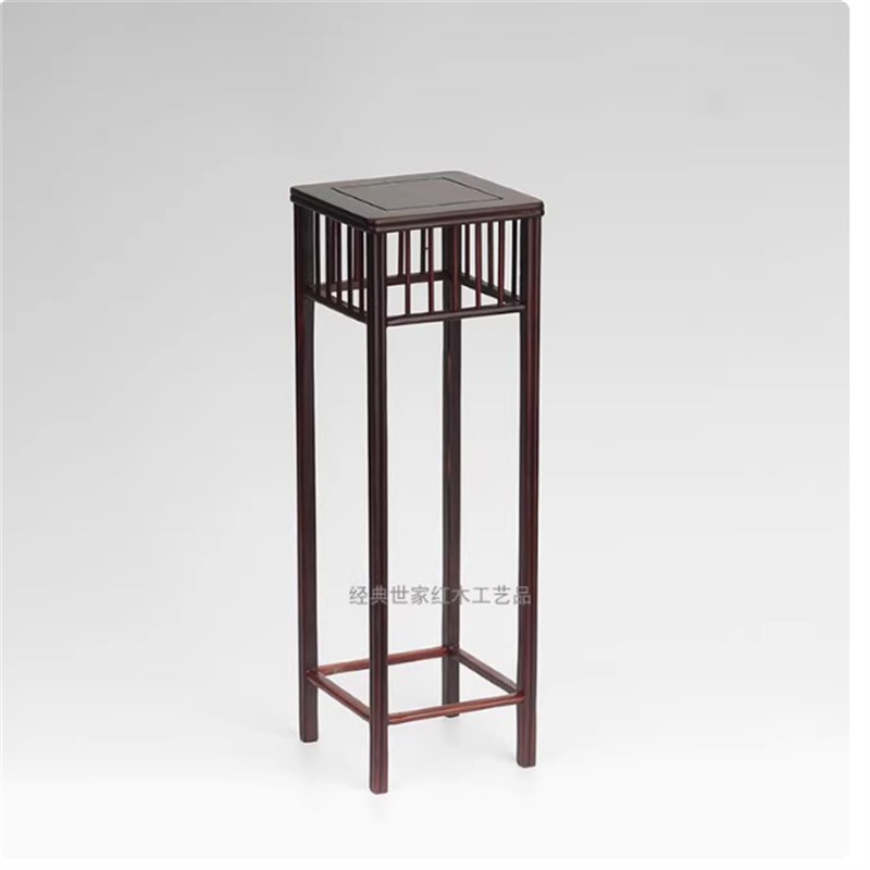 Art Craft Vase - Piédestal de décoration en bois rouge,