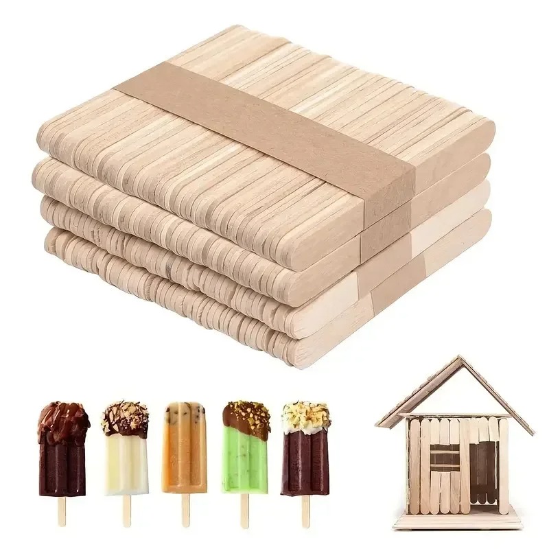 Art Craft Stick - 50 bâtonnets artisanaux en bois naturel