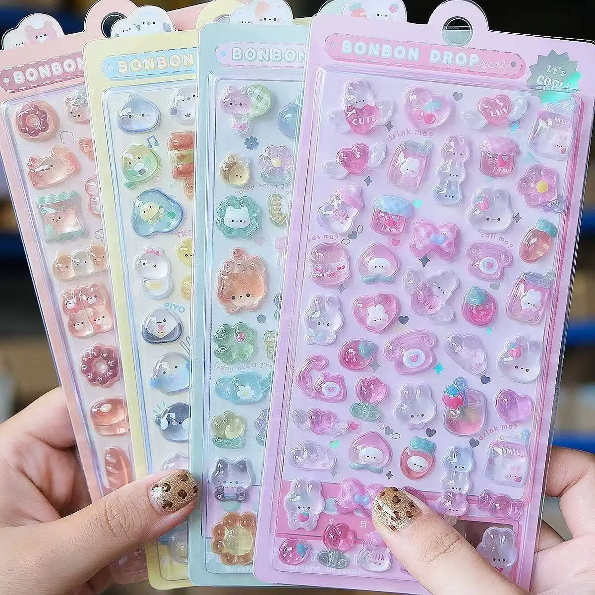 Artwork Craft - Autocollants en résine 3D Kawaii 2027,