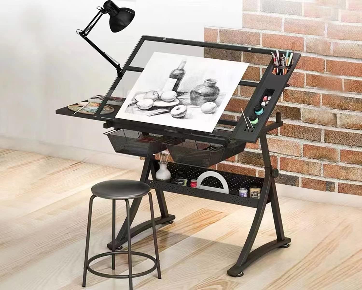Art And Craft Studio - Table à dessin en verre –