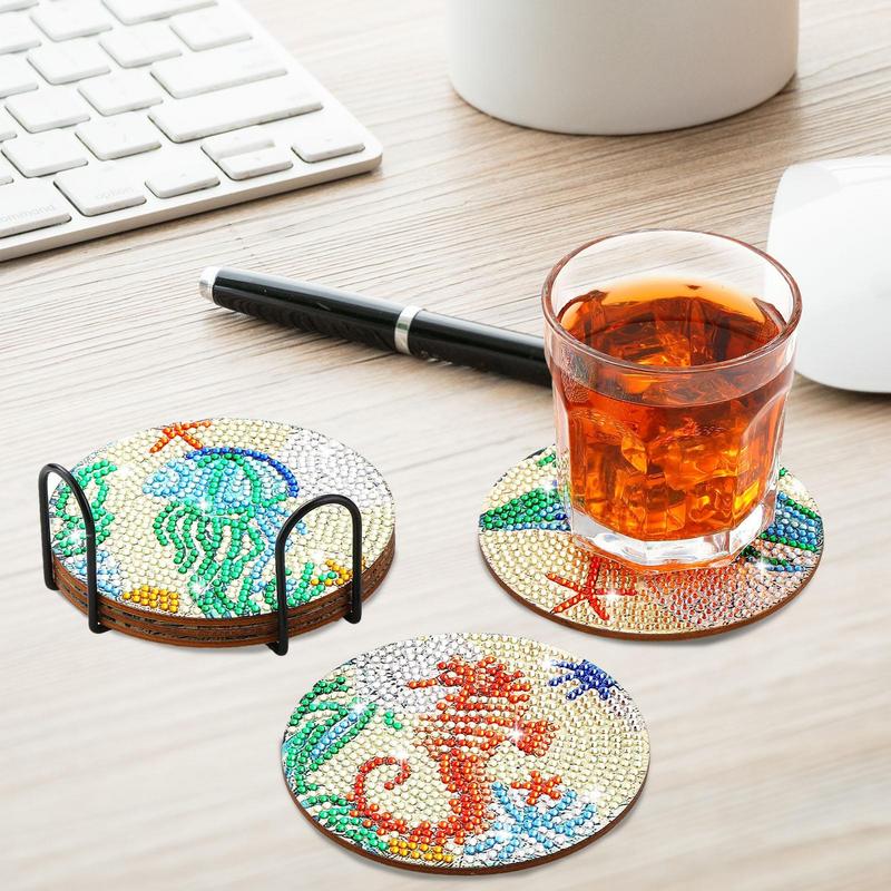 Art Craft Holiday - Sous-verres artistiques avec pierres précieuses, Kits