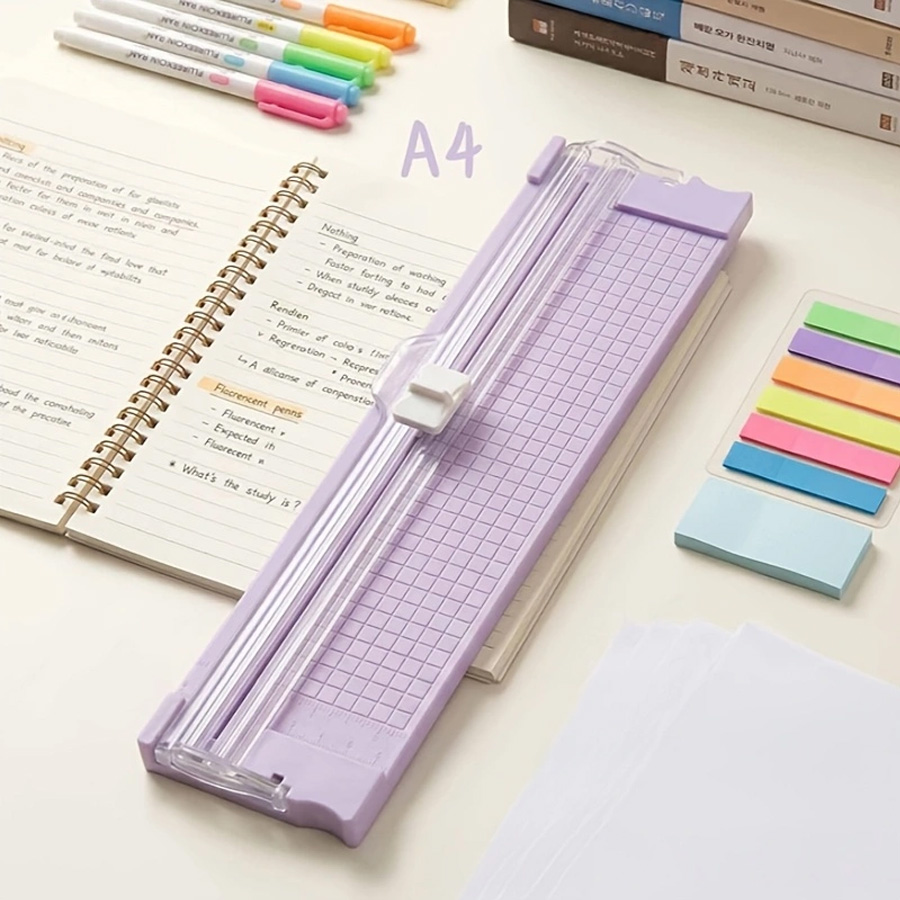 Artwork Craft - Coupe-papier A4, lame remplaçable, coupe-papier durable,