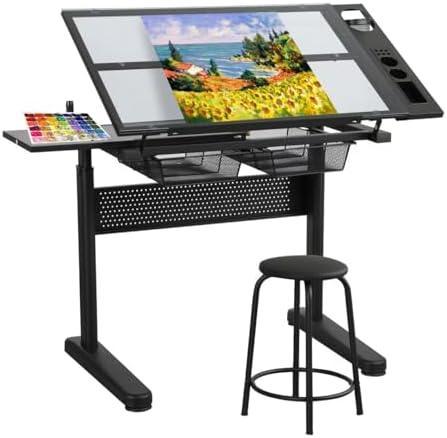 Table de dessin en verre – Tab - Art And Craft Studio avis et prix