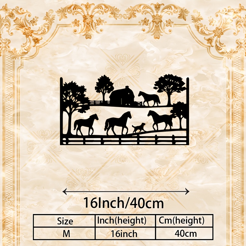 CIFBUY Art mural en métal, scu - Art Craft Horse avis et prix