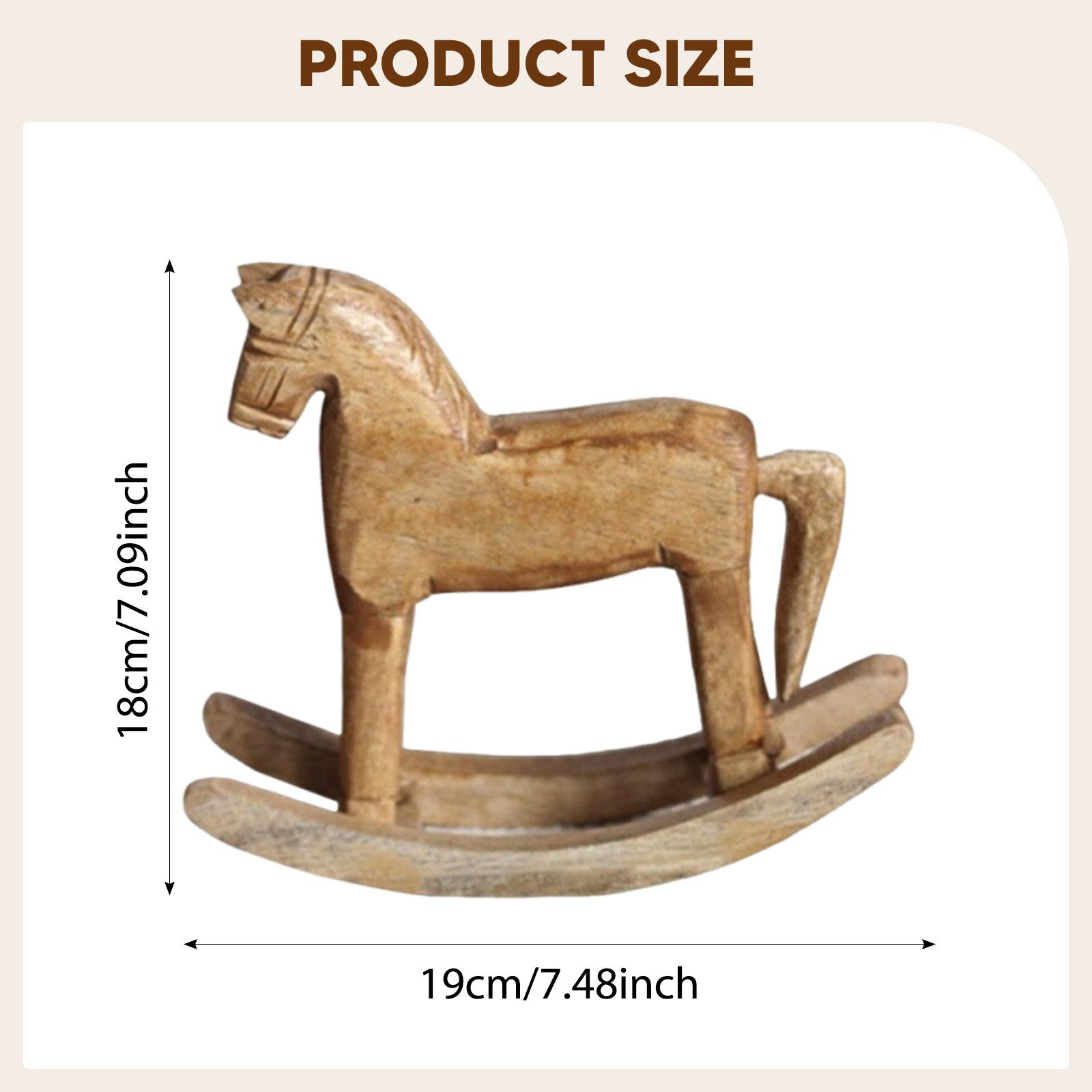 Statue de cheval en bois décor - Art Craft Horse avis et prix