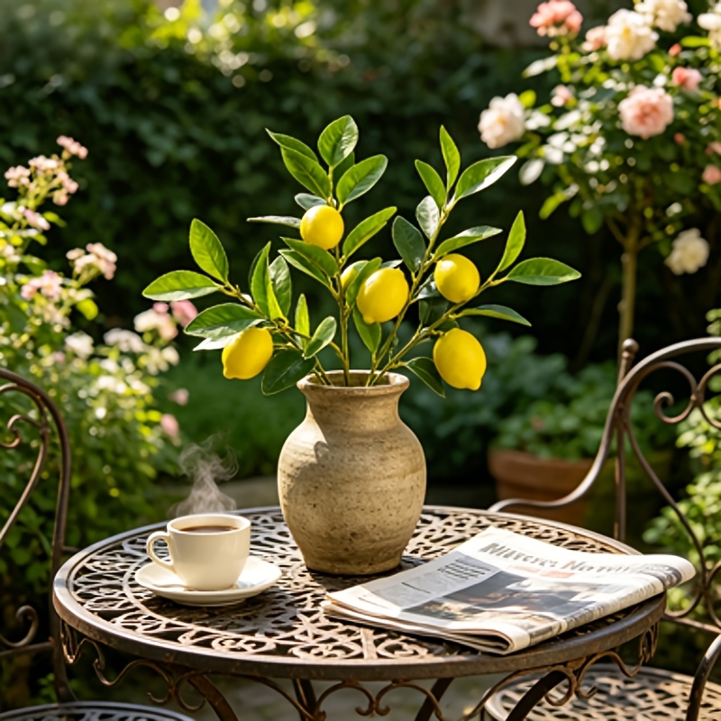 Branches de citrons artificiel - Art Craft Vase avis et prix