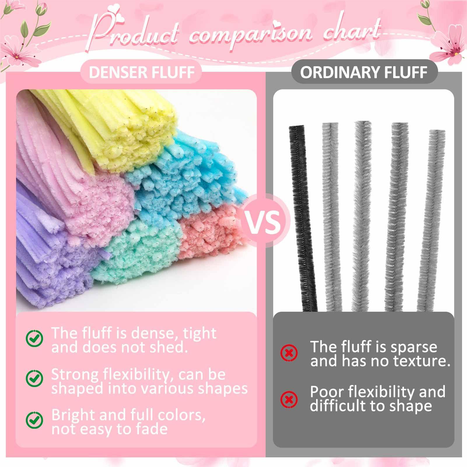 Bâtonnets de chenille colorés, - Art Craft Stick avis et prix