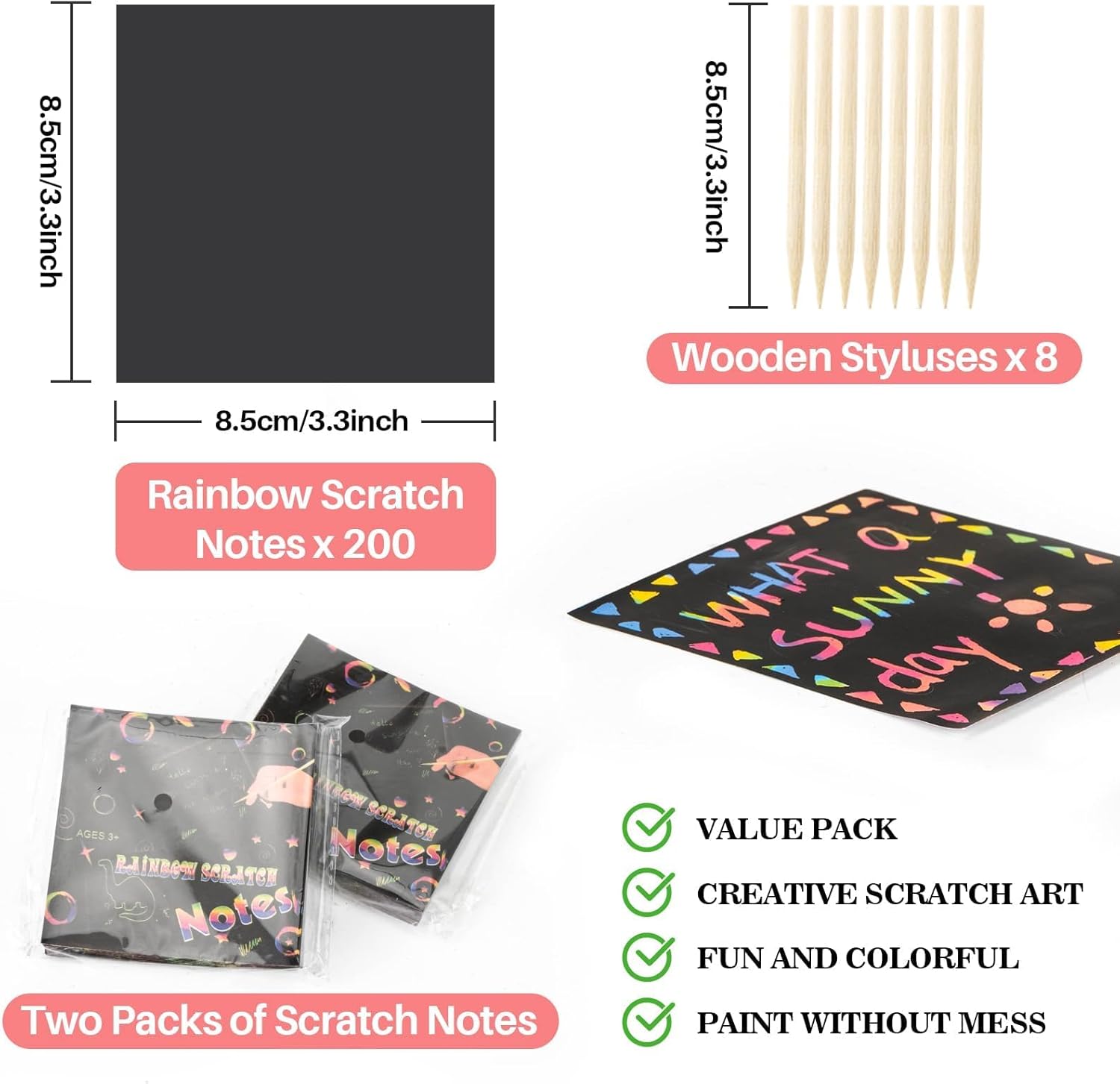 Papier à gratter arc-en-ciel,  - Art Craft 5 Year Old avis et prix