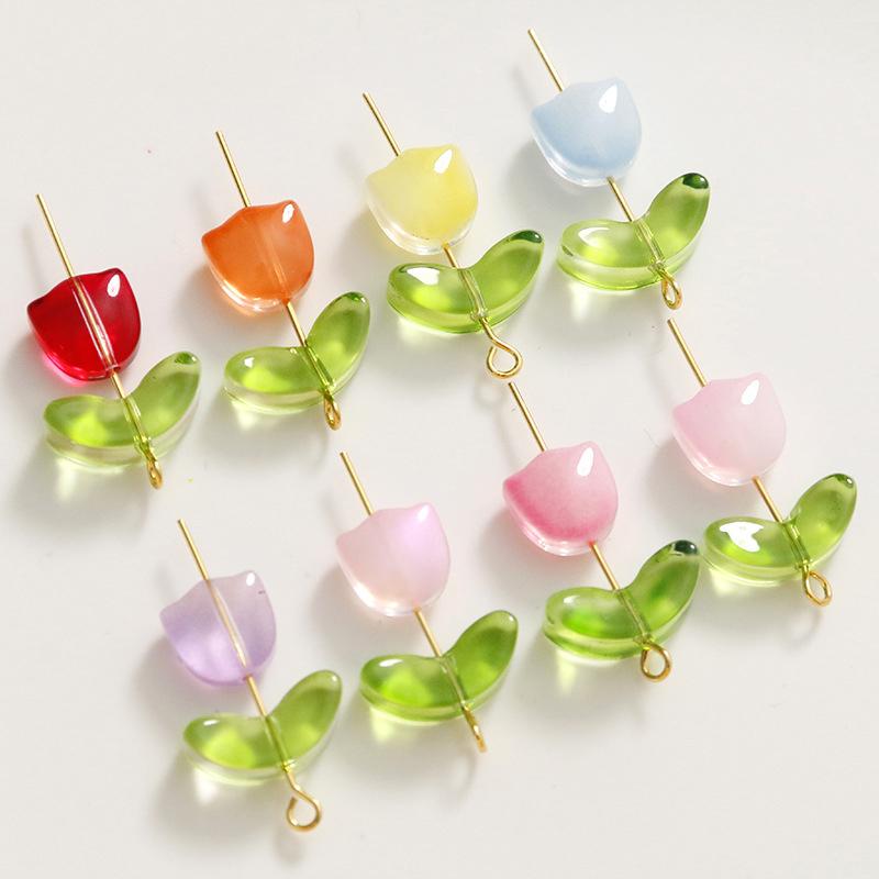 Perles de verre multicolores L - Art Craft Flower avis et prix