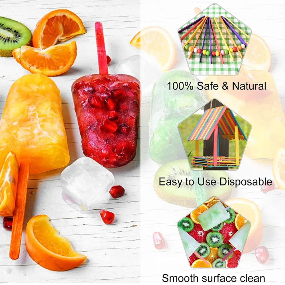 50 bâtonnets de sucettes glacé - Art Craft Stick avis et prix
