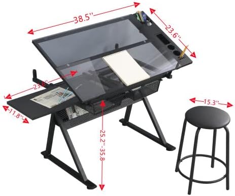 Table à dessin en verre – Tabl - Art And Craft Studio avis et prix