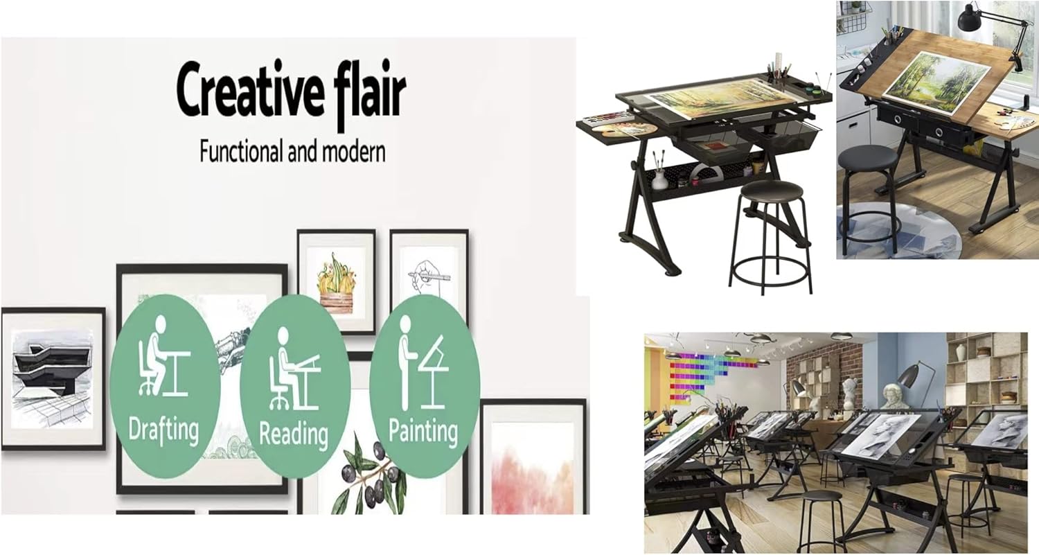 Table à dessin en verre – Tabl - Art And Craft Studio avis et prix