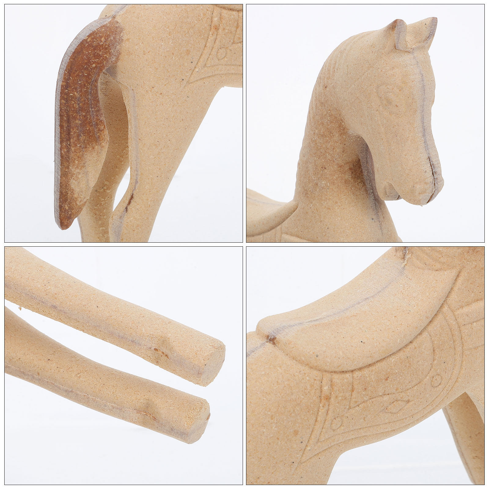 Sculpture de cheval en bois br - Art Craft Horse avis et prix