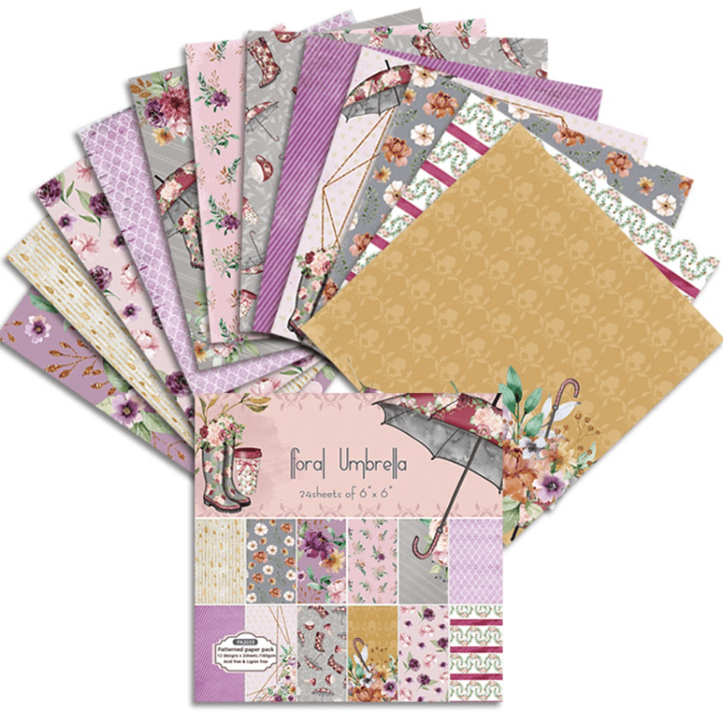 24 Feuilles/Paquet Blocs de Pa - Art Craft Umbrella avis et prix