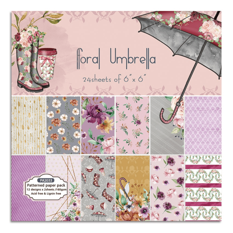 24 Feuilles/Paquet Blocs de Pa - Art Craft Umbrella avis et prix